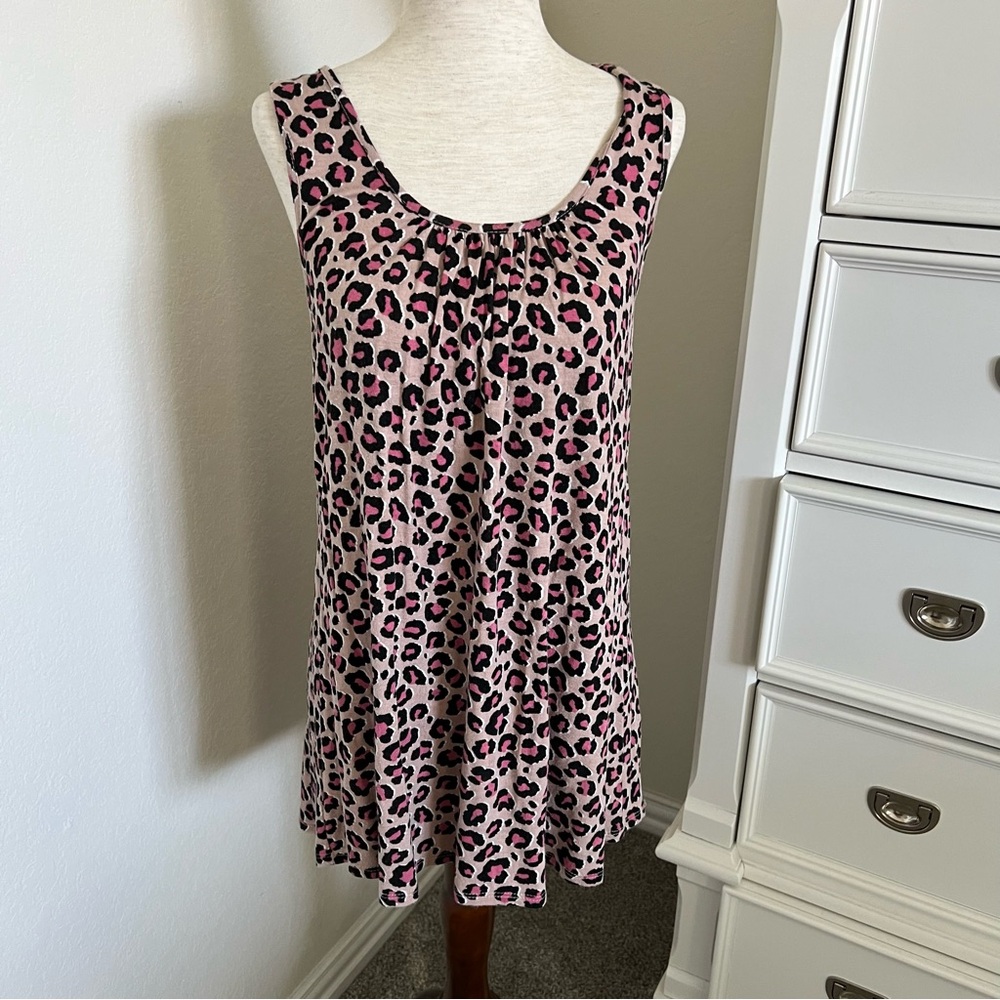 Neon Pink Leopard Tank